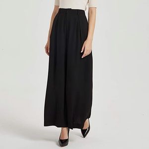 Wide Leg Black Slacks (Regular Length)